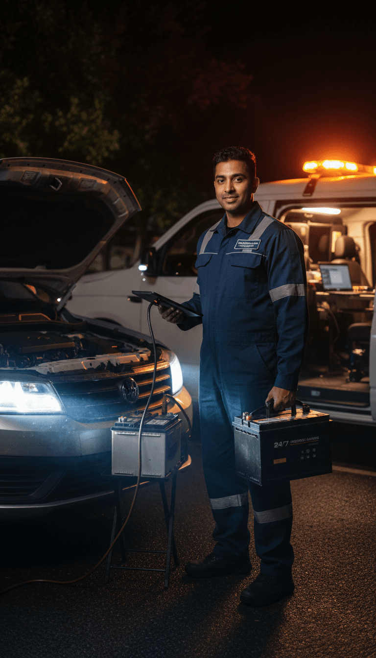 Servicio de recuperación de emergencia en la calle